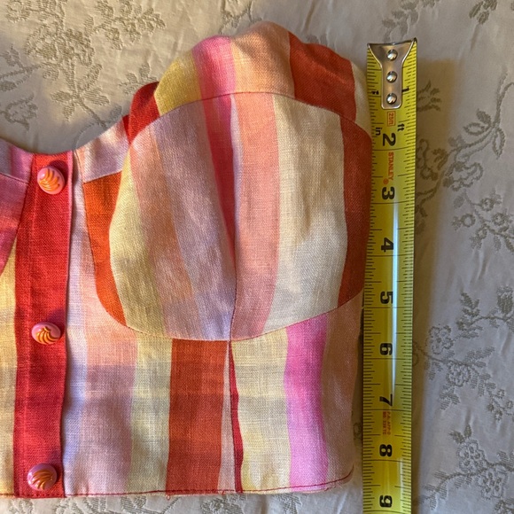 FARM Rio Medium Sunny Multicolor Striped Crop Top - Picture 9 of 11